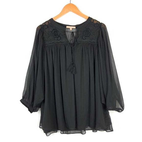 Gibson Latimer Tops - Gibson Latimer Embroidered Blouse Sz Medium